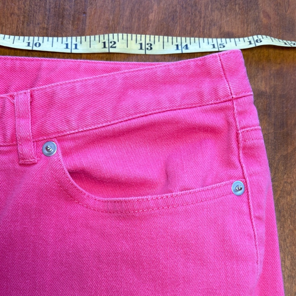 Talbots Pink Straight-Leg Jeans with Stretch, 10 - Picture 5 of 9